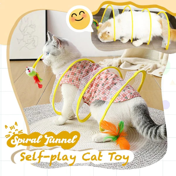 Self-play Cat Hunting Spiral Tunnel Toy